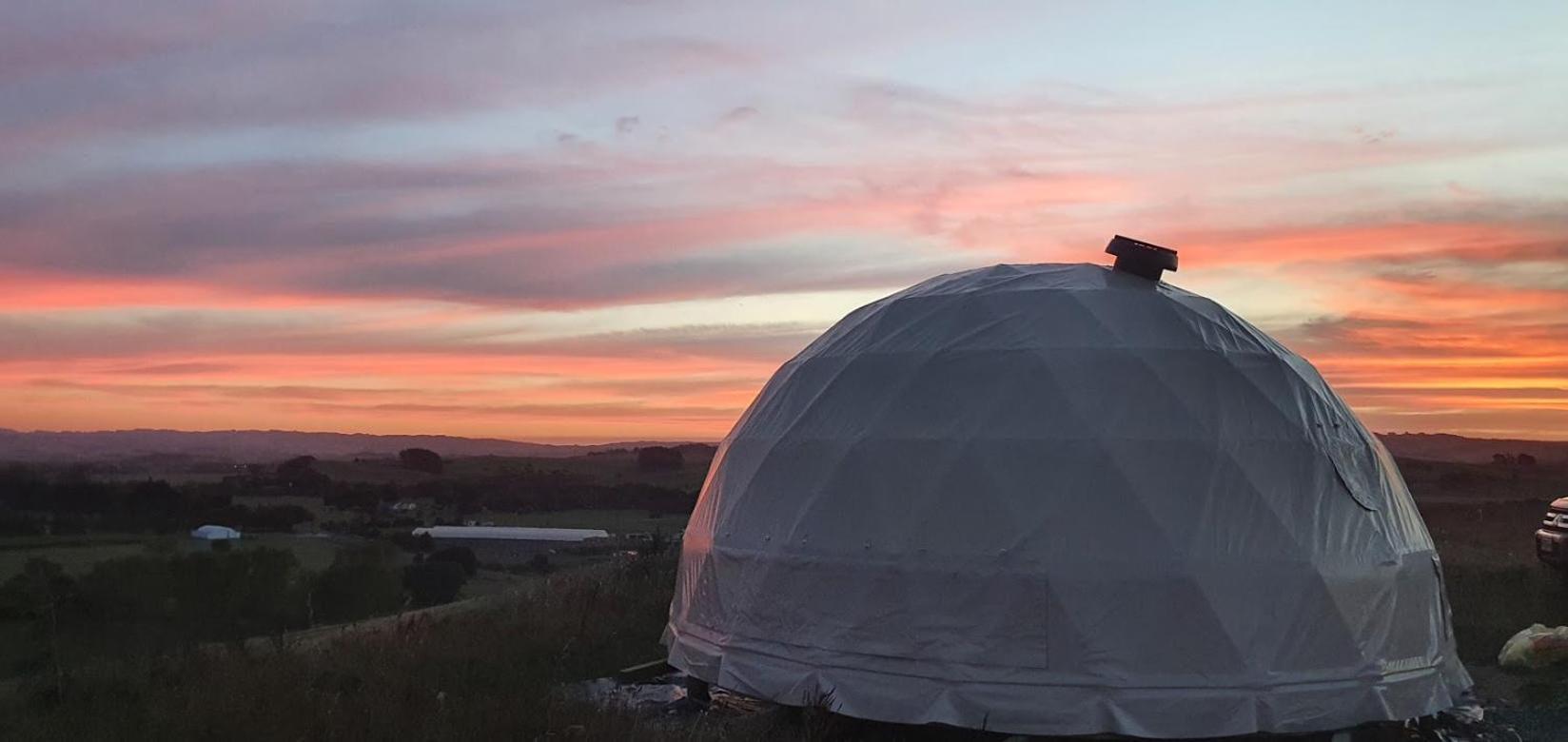 1 Waipu Off-Grid Eco Seaview Geodesic Glamping Dome Hotell Exteriör bild