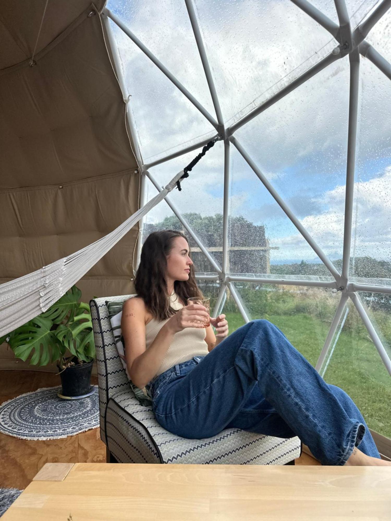1 Waipu Off-Grid Eco Seaview Geodesic Glamping Dome Hotell Exteriör bild
