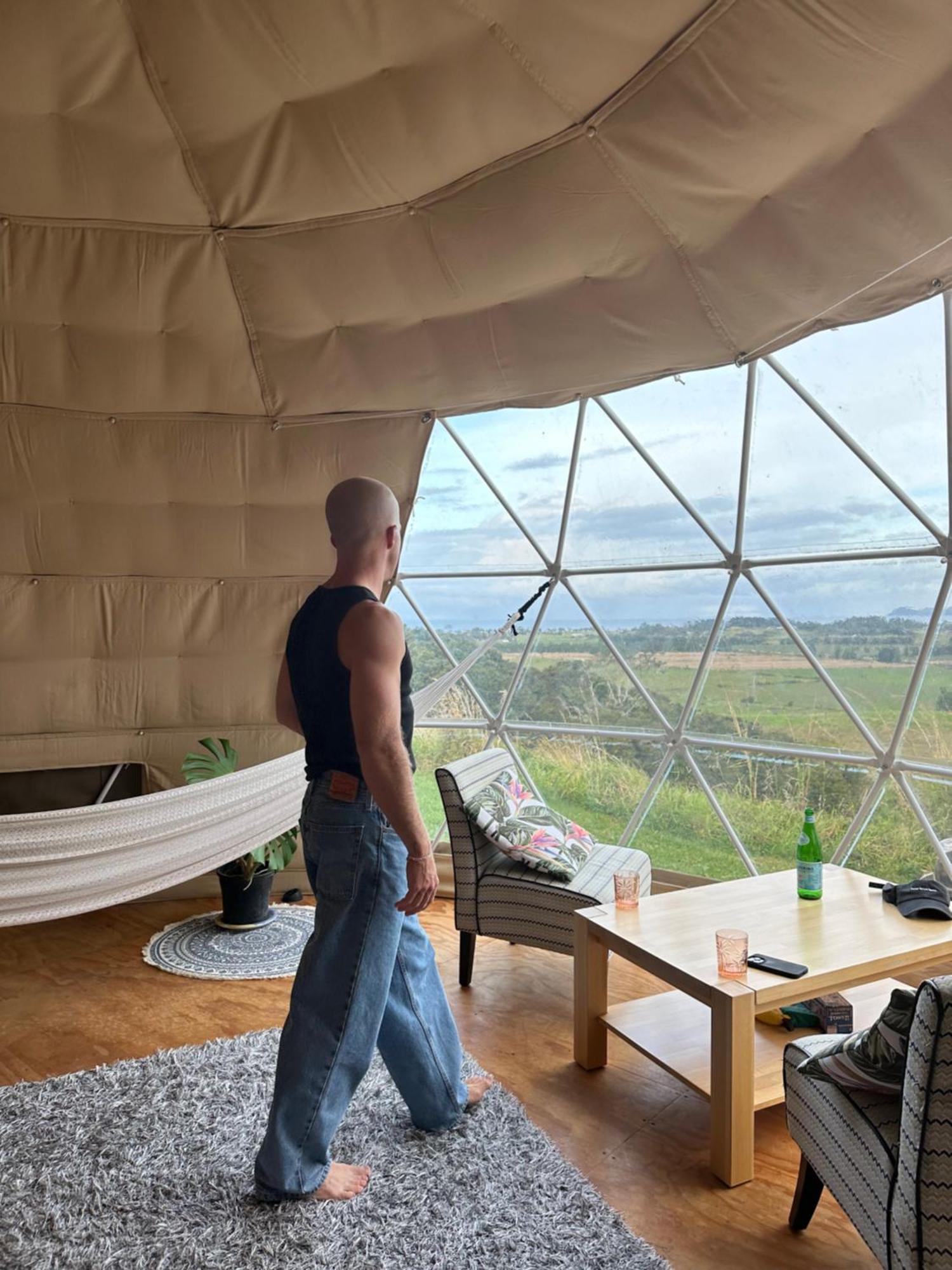 1 Waipu Off-Grid Eco Seaview Geodesic Glamping Dome Hotell Exteriör bild