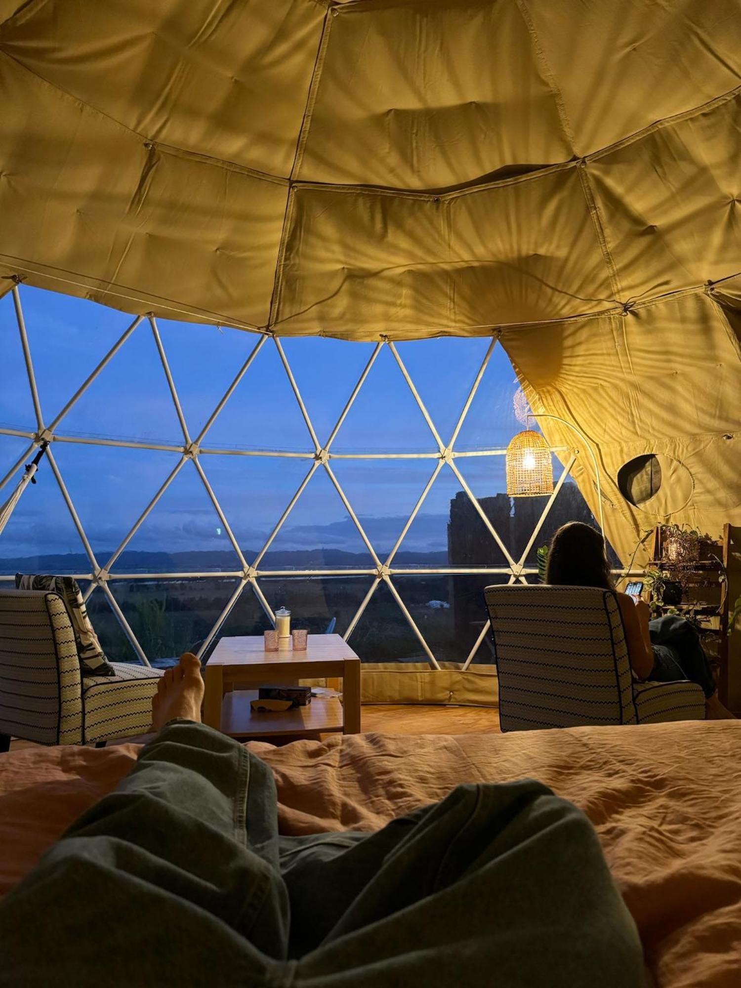 1 Waipu Off-Grid Eco Seaview Geodesic Glamping Dome Hotell Exteriör bild