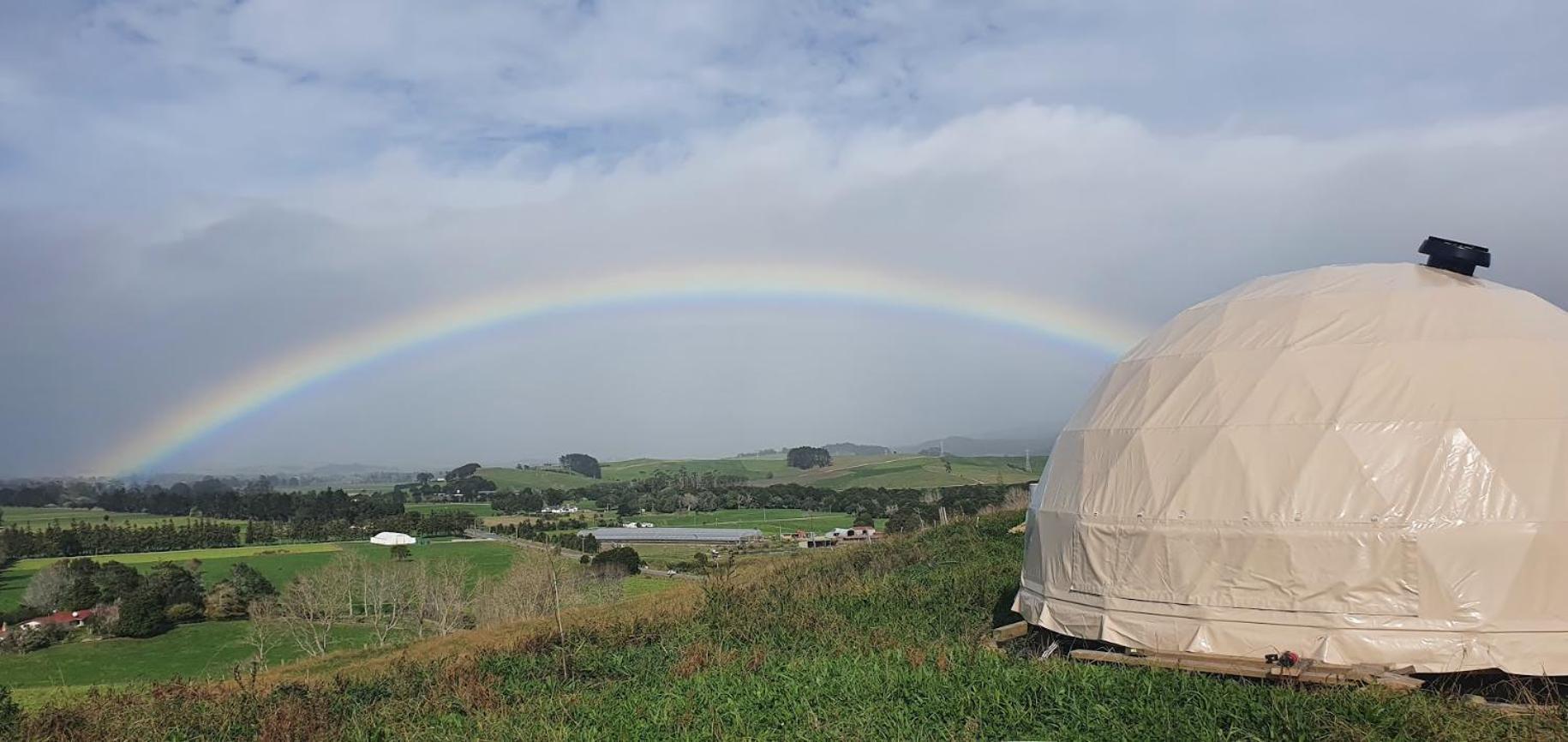 1 Waipu Off-Grid Eco Seaview Geodesic Glamping Dome Hotell Exteriör bild